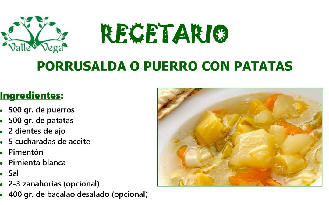 Recetario y novedades Valle y Vega